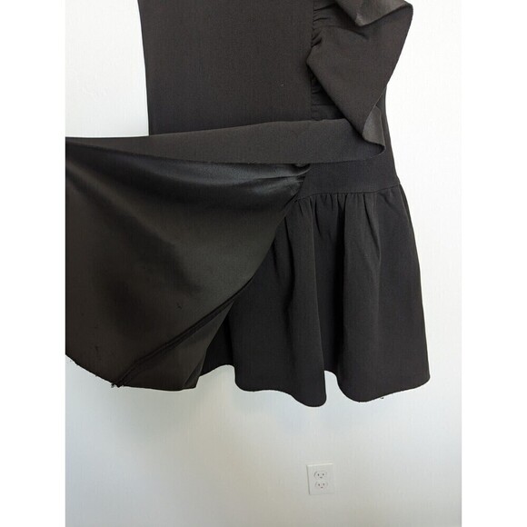 Elle Oh Elle Black Ruffle Dress Size Small - Picture 5 of 9